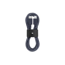 Cablu pentru incarcare si transfer de date Native Union Belt USB Type-C / Lightning 1.2m indigo Cablu pentru incarcare si transfer de date Native Union Belt USB Type-C / Lightning 1.2m indigo